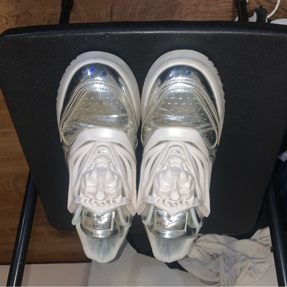 Stylish Silver Kids Shoes